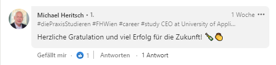 Twitter-Post von Michael Heritsch mit Dankesworten