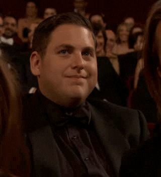 Gif mit Jonah Hill, der mit der Hand nein deutet