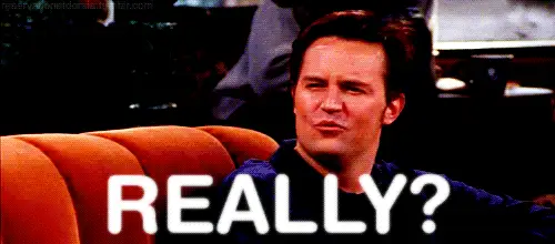 GIF: Mann auf rotem Sofa mit der Aufschrift „Really?“